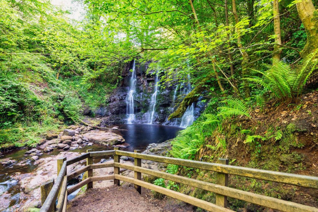 Glenariff Forest Park - Ess na Crub Waterfall © Tourism Ireland photographed by Stefan Schnebelt